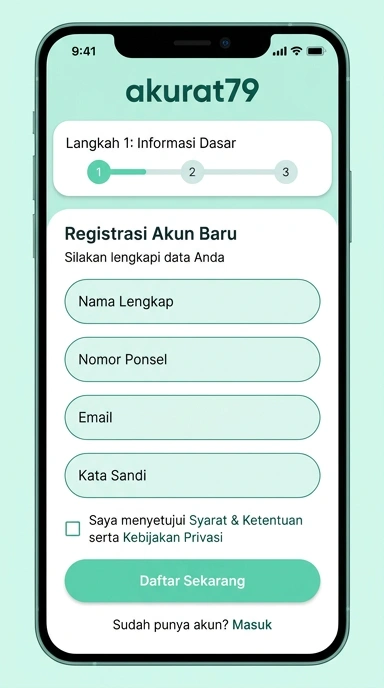 Registrasi Akun Baru di akurat79 Mudah dan Praktis