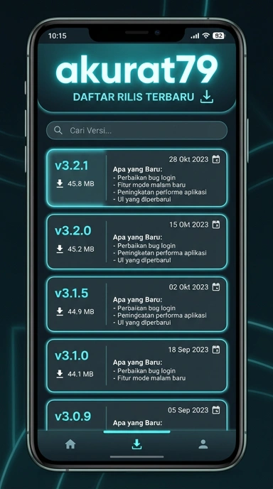 Riwayat Versi Aplikasi akurat79 untuk Pengguna Android