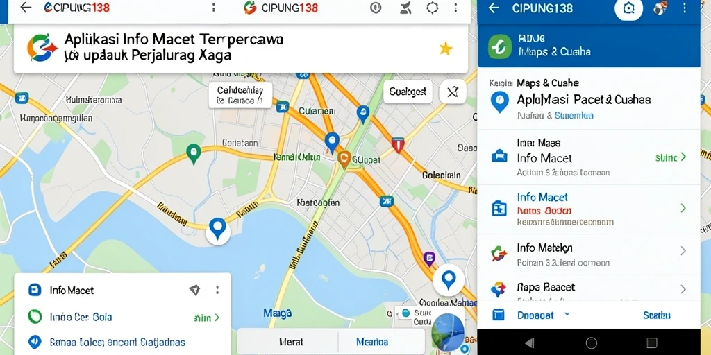 Tampilan antarmuka aplikasi Info Macet CIPUNG138 yang informatif dan mudah dipahami.