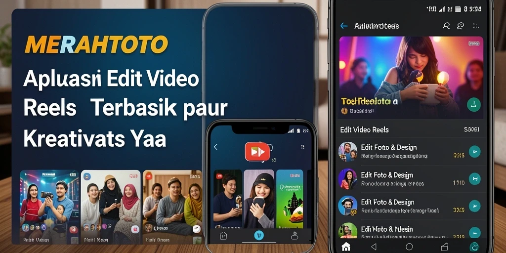 Antarmuka MERAHTOTO yang user-friendly untuk Edit Video Reels.