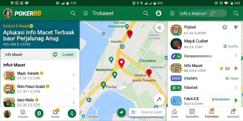 Antarmuka POKER88 yang menampilkan informasi lalu lintas terbaru.
