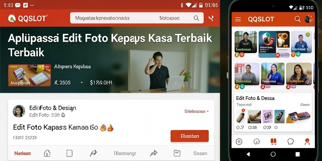 Antarmuka aplikasi QQSLOT untuk Edit Foto Kertas Kaca yang intuitif dan menarik.