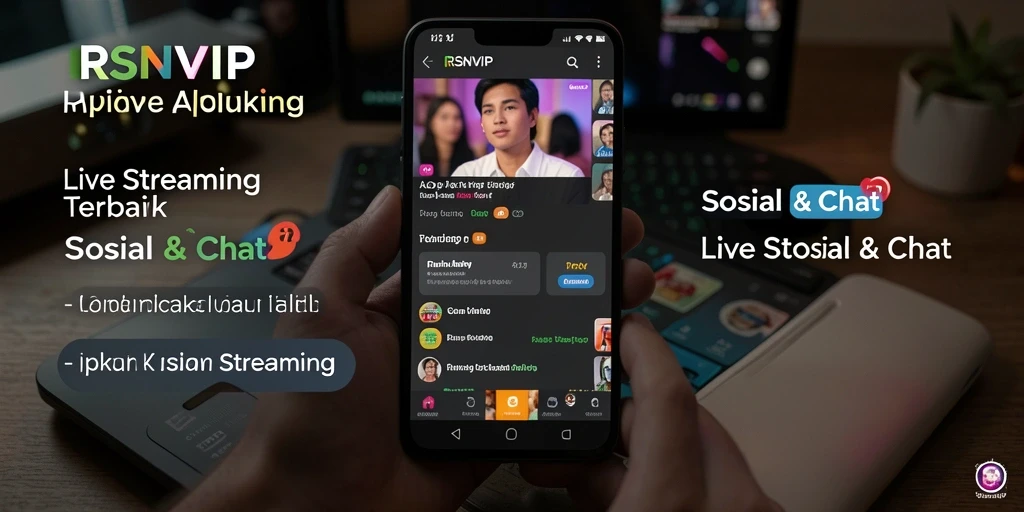 Antarmuka RSNVIP yang menarik dan intuitif untuk Live Streaming.