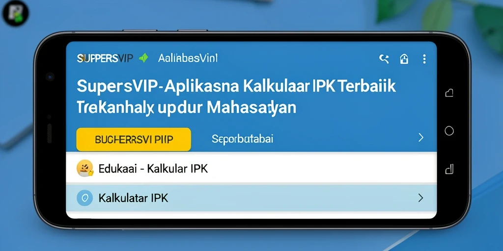 Tampilan antarmuka SUPERSVIP yang jelas dan intuitif.
