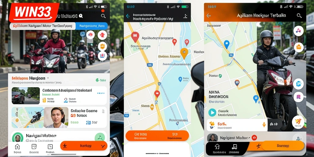 Antarmuka intuitif WIN33 untuk Navigasi Motor yang efisien.